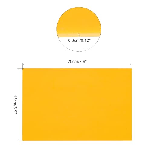 MECCANIXITY Stained Glass Sheet Mosaic Tile 7.9 Inch x 5.9 Inch Lemon Yellow Stained Glass Sheets for Crafts DIY, Art Project - color: Lemon Yellow
