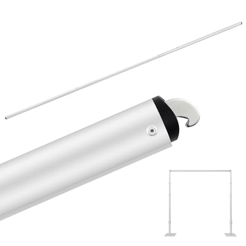 Zonon 1 Pcs 5-12ft Double Layer Adjustable Crossbar and Hangers for Use with Pipe and Drape Kit Pipe and Drape Crossbar for Backdrop Stand, Background Curtain and Wedding Decor - size: 5-12 ft