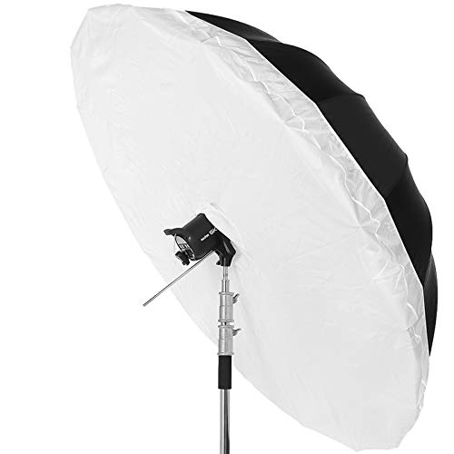Godox 70 inch 180cm Black White Reflective Umbrella Studio Photography Umbrella, White Inner with Large Diffuser Cover, Bag - color: Black White