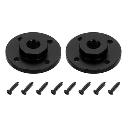 PATIKIL 3/8" Thread Tripod Adapter Holder 20mm Dia, 2Pcs Aluminum Alloy Flange Wall Mount Tripod Mount Plate with Screw for Magic Arm Monitor Light Flash DSLR Camera - size: 3/8" x 40mm