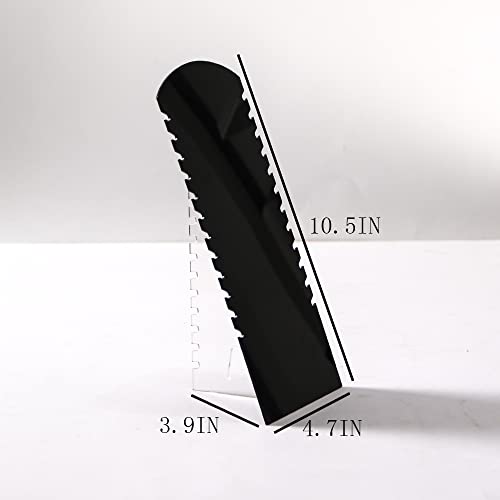 Coward 2Pcs/Set Acrylic Jewelry Organizer Rack, Necklace Holder Display Stand For Show(Acrylic Black) - color: Acrylic Black
