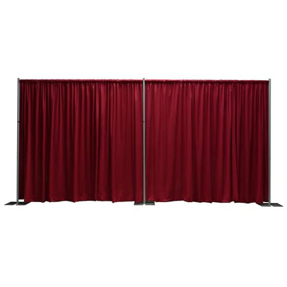 OnlineEEI Pipe & Drapes Portable Stand Kit, 8FT x 20FT Photo Backdrop Set with Portable Stand, Photography Background for Weddings, Birthday Parties, Business Events (Red) - color: Red