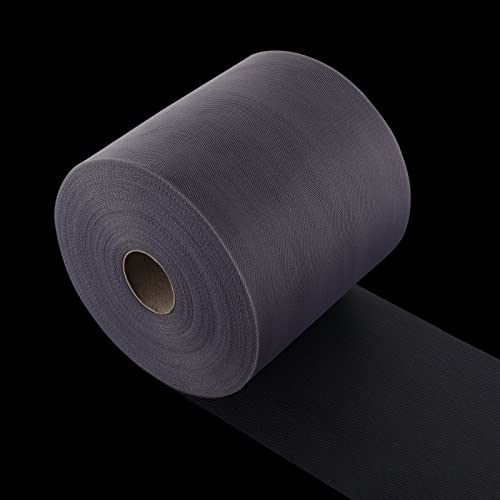 Tulle Fabric Roll, 6” by 200 Yards (600FT) Tulle Organza Fabric Spool for DIY Tutu Skirt Baby Shower Decor Wedding Backdrop Crafts Birthday Party Supplies (Grey) - color: Grey