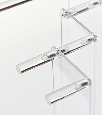 3 Steps Clear Acrylic Display Riser Cupcake Stand Display for Decoration and Organizer - size: 3 Tier