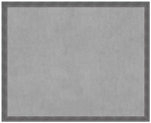 Amanti Art Blue Framed Magnetic Board 34x42 X-Large Vision Board for use with Magnets, 100% Metal Sheet to Display Items as Office Decor or for Home Organization in mudroom, Kitchen or Kids Room - color: Dixie Blue Grey Rustic, size: 42"W x 34"H