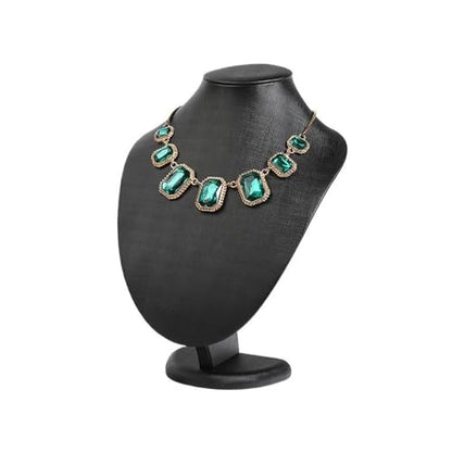 Jewelry Display Stand Fashion Display Rack Light Luxury Jewelry Display Props High-Grade Jewelry Counter Jewelry Display Rack Neck Stand Necklace Stand Display(Black,Large) - color: Black, size: Large