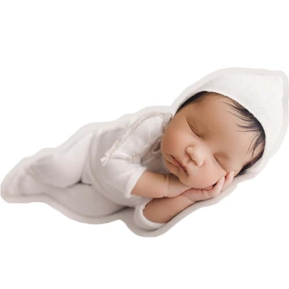 Zeroest Newborn Photography Outfits - Boy & Girl Photoshoot Props (White 3#) - color: White 3#