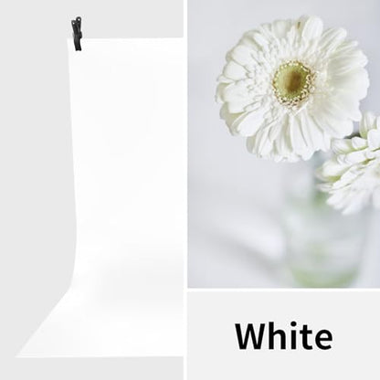 Meking 47.24x94.49 White PVC Backdrop for Photography, Matte & Reflective PVC Vinyl Seamless Background for Product Photoshooting - color: 47.24x94.49in White