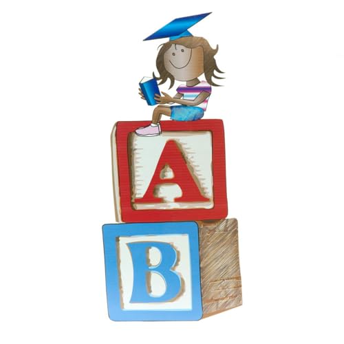 Now We Know Our ABCs Block Standups Kit, Set of 2, Graduation Decorations - color: Now We Know Our Abcs Blocks Prop Kit