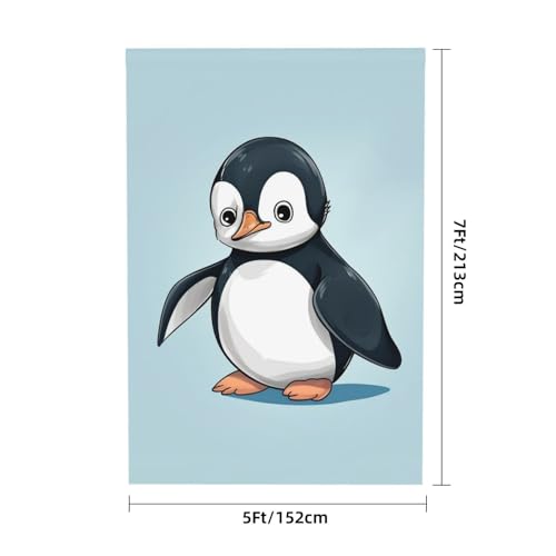 Cute Penguin Backdrop Background for Photography 5x7ft Photobooth Professional Photo Backdrop Curtains Video Photography Studio Photo Backgrounds Banner Booth Background Screen Parties - color: Cute Penguin
