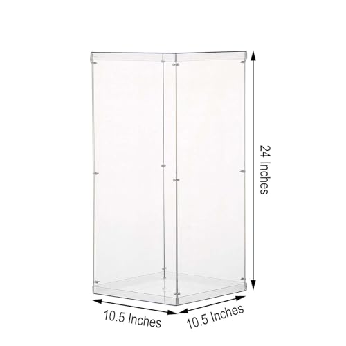 Efavormart 24" Acrylic & Lucite Wedding Decor Ideas Clear Display Box for Centerpieces with Interchangeable Lid and Base - color: Clear, size: 24"