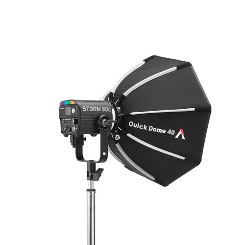 Aputure Quick Dome 40 Softbox,40cm(16inch) Circular Octagonal Quick Release Softbox,Designed for Aputure Storm 80c