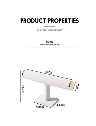 Bracelet Holder Stand,Bracelet Organizer Display for Selling,Bangle Organizer for Women,Watch Storage Holder for Men,Jewelry Business Supplies (Beige, 1 Tier)