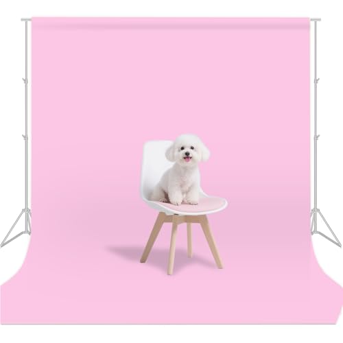 Pink Backdrop for Photoshoot, Pink Background for Portrait, Product Photography Beauty Fashion Shoot Party Celebrations 10x10FT - color: Pink, size: 10X10 FT
