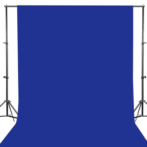 GFCC Royal Blue Backdrop Background - 10ftx10ft Blue Photo Backdrop for Photoshoot Photography Background Screen Video Recording Curtain - color: Royal Blue, size: 10ftx10ft