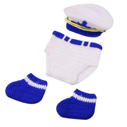 Newborn Photography Props Baby Boy Photo Shoot Outfits Hat Pants Shoes Set Infants Boy Picture Photo Costume