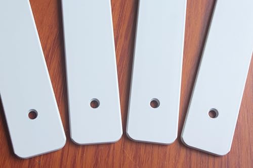 4 Pack - 10 inch White Hidden L Shelf Bracket (1/5 Inch Thicked) Iron Floating Shelf Brackets Rustic Industrial Metal Brackets for Shelf Support - size: 10 Inch, style: White 4 Pack
