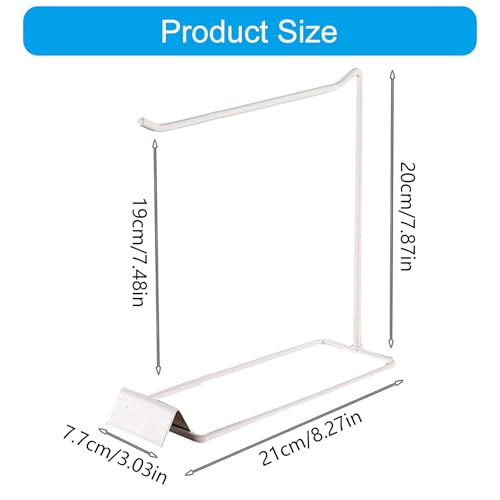 Multifuntional Jewelry Display Stand Showing Holder Alloy Texture Perfect for Necklaces Earrings and Bracelets Bouti - color: White