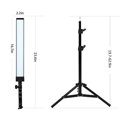 180 LED Light Photography Studio LED Lighting Kit Handheld Wand Stick Adjustable Light with Stand Tripod and Bag for Photographic Video Fill Light, Live Streaming, Portrait, Product, Tattoo