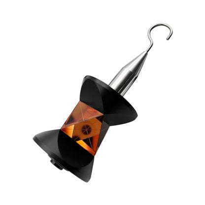 Mini 360 Degree Prism 1/4 Thread Compatible for Leica Total Station GRZ101S Type with Hook