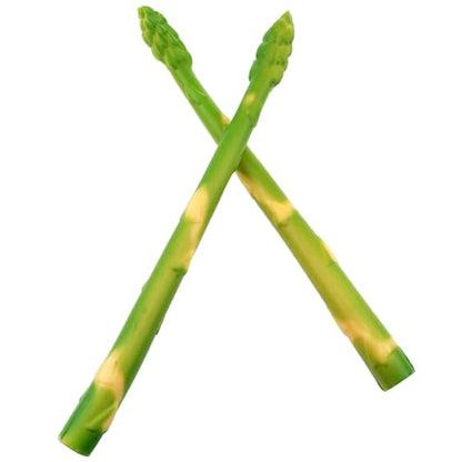 19cm Simulated Asparagus Plastic Vegetable Decoration Simulated Vegetables Simulated Asparagus for Photography Props Exhibition Halloween Decorations 6pcs