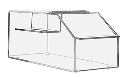 Marketing Holders Candy Storage Bin with Scoop Slot 7.75" Tabletop Bin Nut Granola Bin Top Opening Display Candy Stations Dessert Stations Clear Acrylic - size: Candy Bin w/Scoop Slot