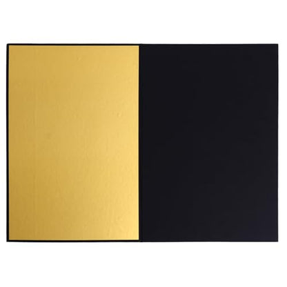 OUNONA Foldable A3 Reflective Board Photography Cardboard Light Diffuser Reflector for Still Life, Cosmetics, and Food Shooting with Black, White, and Gold Surfaces, Portable Studio
