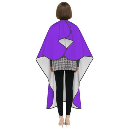 Custom Barber Cape Unisex Salon Hair Cutting Capes Add Your Image Logo Haircut Kit Personalized Stylist Tool - color: Blue Violet