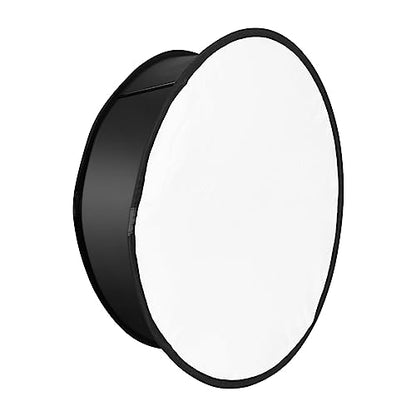 YN45-1 45cm/18in Round Softbox Diffuser Collapsible with Carrying Bag for YONGNUO YN300/YN300 II/ YN300 III/ YN300 IV LED Video Light