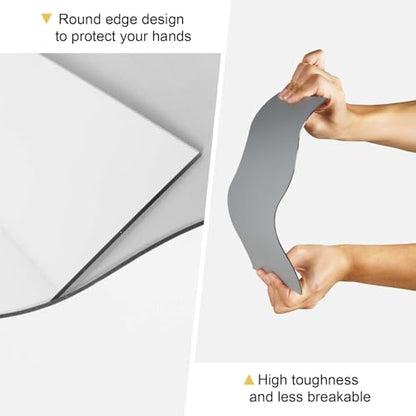 Meking 9PCS Product Photography Props Acrylic Mirror Glass Simulated Photoshoot Props for Product and Jewelry Photography Reflective Display Sheet