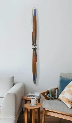 Sporty's Aviation Gifts Classic Wooden Propeller with Aluminum Edging, 6 Foot Length