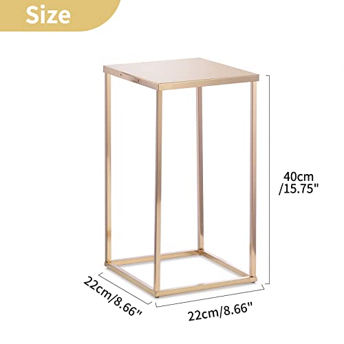 Nuptio Gold Vases - 10 Tall 15.7 inch Geometric Centerpieces for Wedding Tables - color: Gold, size: 15.7 inch - 10 PCS