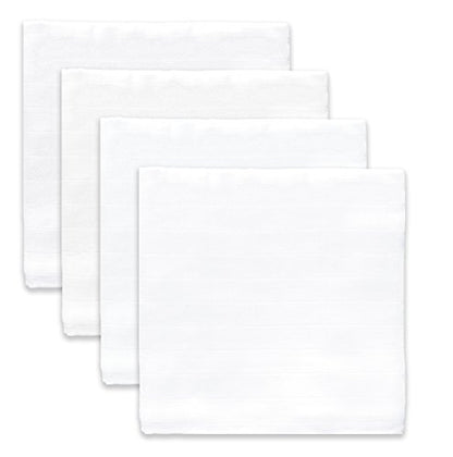 SwaddleDesigns Cotton Muslin Swaddle Blankets, Set of 4, Receiving Blankets for Baby Boys & Girls, Best Shower Gift, 46x46 inches, Pure White - color: Pure White