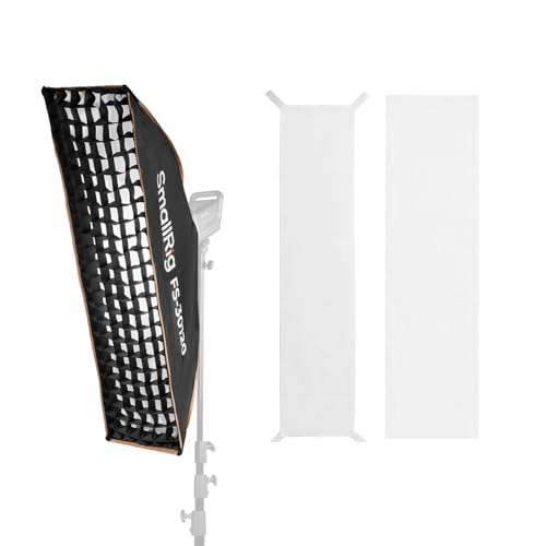 SMALLRIG 12'' x 47'' Quick Release Softbox Bowens FS-30120 with Diffuser/Honeycomb Grid/Bag, Softbox Compatible with SmallRig RC 220 pro, for Bowens Mount COB Lights, for Godox for Neewer -5370 - size: 12"x47"
