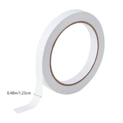 Double Sided Adhesive Sticky Tape for Arts, DIY, Card Making, Crafts, Photography, Scrapbooking, Gift Wrapping, Office School Stationery Supplies, Home Supplies (1/2in (12mm)) - size: 1/2 in