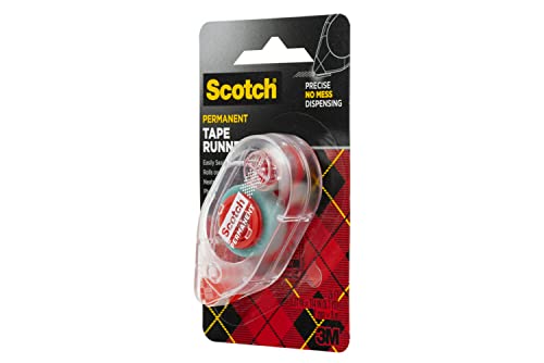 Scotch Double Sided Tape Runner, 0.27 in x 26 ft., Perfect for Holiday Crafts, Gifts, and DIY, 1-Pack - size: 1-Pack