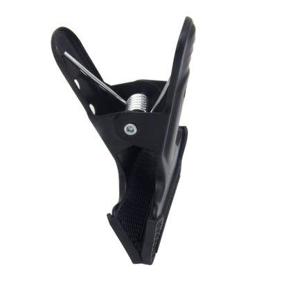 2 Pack 4-1/4" Heavy Duty Spring Clamps Clips, Black Metal Rubber Hinge Clip File Clamps for Photography Background Stands, Home Improvement Projects (2.17" Opening) - color: 2 Pcs Black