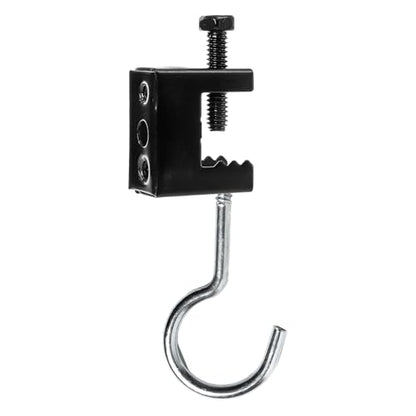 50 Pieces Beam Clamps, 1/4" x 20 Carbon Steel Safety C Clamps with Screws, Heavy Duty Small Thread Rod Clamp for Support J Hooks, Flange, Bridle Rings, Pipe Work