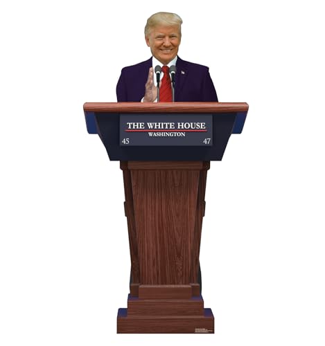 Cardboard People Trump Podium Life Size Cardboard Cutout Standup - 2024 Donald Trump - color: Trump Podium