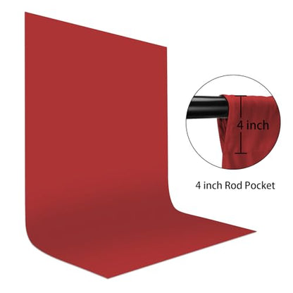 UTEBIT Christmas Background, 6x9ft Classic Red Photo Backgrounds Microfibre Retro Abstract Crimson Photography Backgrounds Portrait Props for Photography - size: 6x9ft