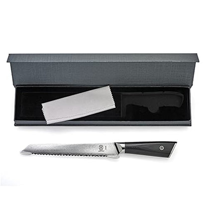 Mercer Culinary M13789 Premium Grade Super Steel, 8-Inch Serrated Bread Knife, G10 Handle - style: Serrated Bread Knife G10 Handle 8 Inch