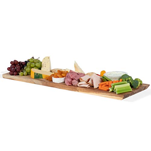 Maggio Charcuterie Board & Wood Cutting Board Wall Mountable and Table Top Kitchen Decor Acacia Wood
