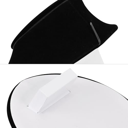 MOOCA Black Velvet Lay Down Necklace Bust Display Jewelry Display Necklace Chain Jewelry Bust Holder Stand, 2 Pcs, Black Velvet - color: Black Velvet