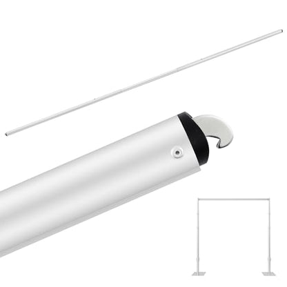 Zonon 1 Pcs 4-10ft Double Layer Adjustable Crossbar and Hangers for Use with Pipe and Drape Kit Pipe and Drape Crossbar for Backdrop Stand, Background Curtain and Wedding Decor - size: 4-10 ft