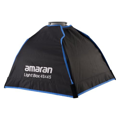 Amaran Light Box 45x45 Square Bowens Mount Softbox,Included Difusion,Light Control Grid and Carrying Bag for 60d/60x/200x/150c/300c/100d - size: Light box 45x45