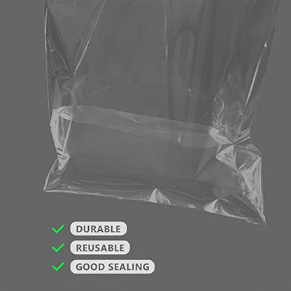 100 Pack 11 3/7 x 14 3/8 Inches Crystal Photo Sleeves Storage Bags for 11x14 Photo Mat, Art Sleeves for Prints - size: 11x14 100pack clear bags