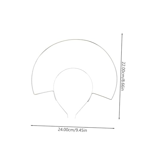 VICASKY DIY Easter Photo Prop Headband White Mary Crown Headdress Simple Structure Party Hair Decor for Beauty Pageants Banquets and Special Occasions