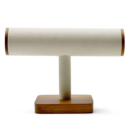 Solid Wood Bracelet Watch Organizer Display Stand T-bar Jewelry Bracelet Display - color: T shape display