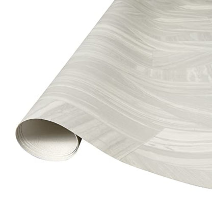 Mohawk Elite Broken Grey Marble 8'6" W x 12' L Cut Sheet Vinyl Roll - color: Broken Grey Marble, size: 8'6" W x 12' L
