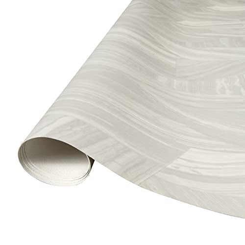 Mohawk Elite Broken Grey Marble 8'6" W x 6' L Cut Sheet Vinyl Roll - color: Broken Grey Marble, size: 8'6" W x 6' L